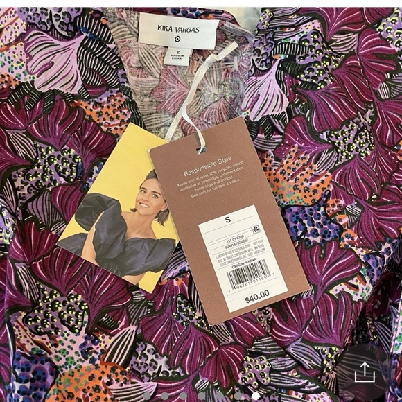 Kika Vargas - Target Purple Blouse NWT size Small - Picture 5 of 7